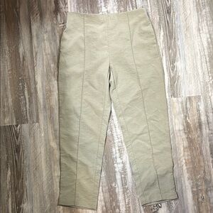 Umgee Green Ankle Cropped Pants